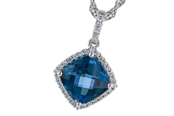 B310-03677: NECK 1.09 LONDON BLUE TOPAZ 1.20 TGW