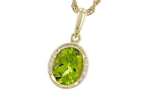 B310-03704: NECKLACE 1.72 TW PERIDOT 1.75 TGW (9x7 PER)