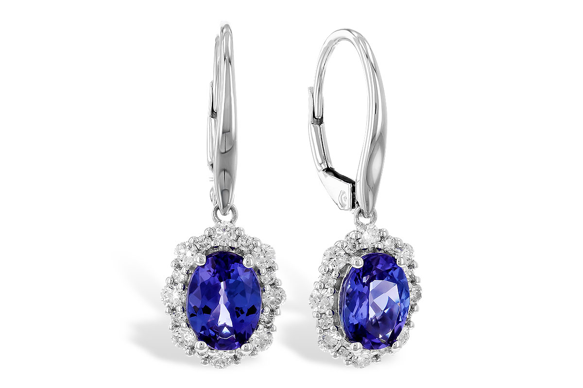 B310-04549: EARR 1.28 TW TANZANITE 1.72 TGW (7x5 OVAL)