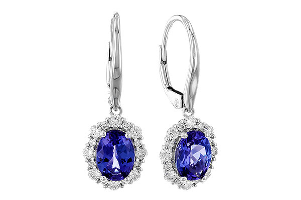 B310-04549: EARR 1.28 TW TANZANITE 1.72 TGW (7x5 OVAL)