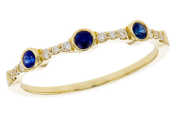 B310-93677: LDS WED RG .16 SAPPHIRE .25 TGW