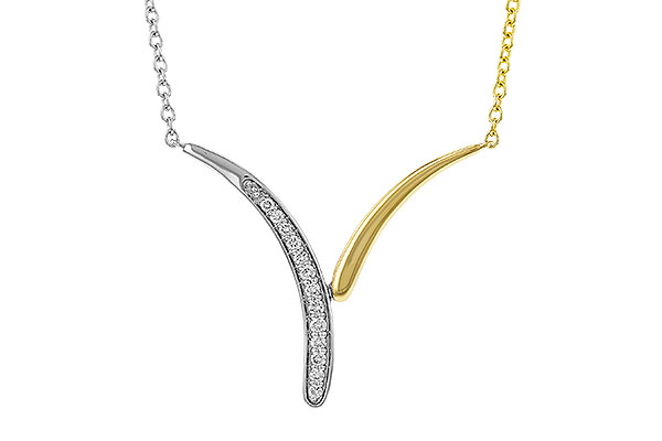 B310-95522: NECKLACE .12 TW (18")