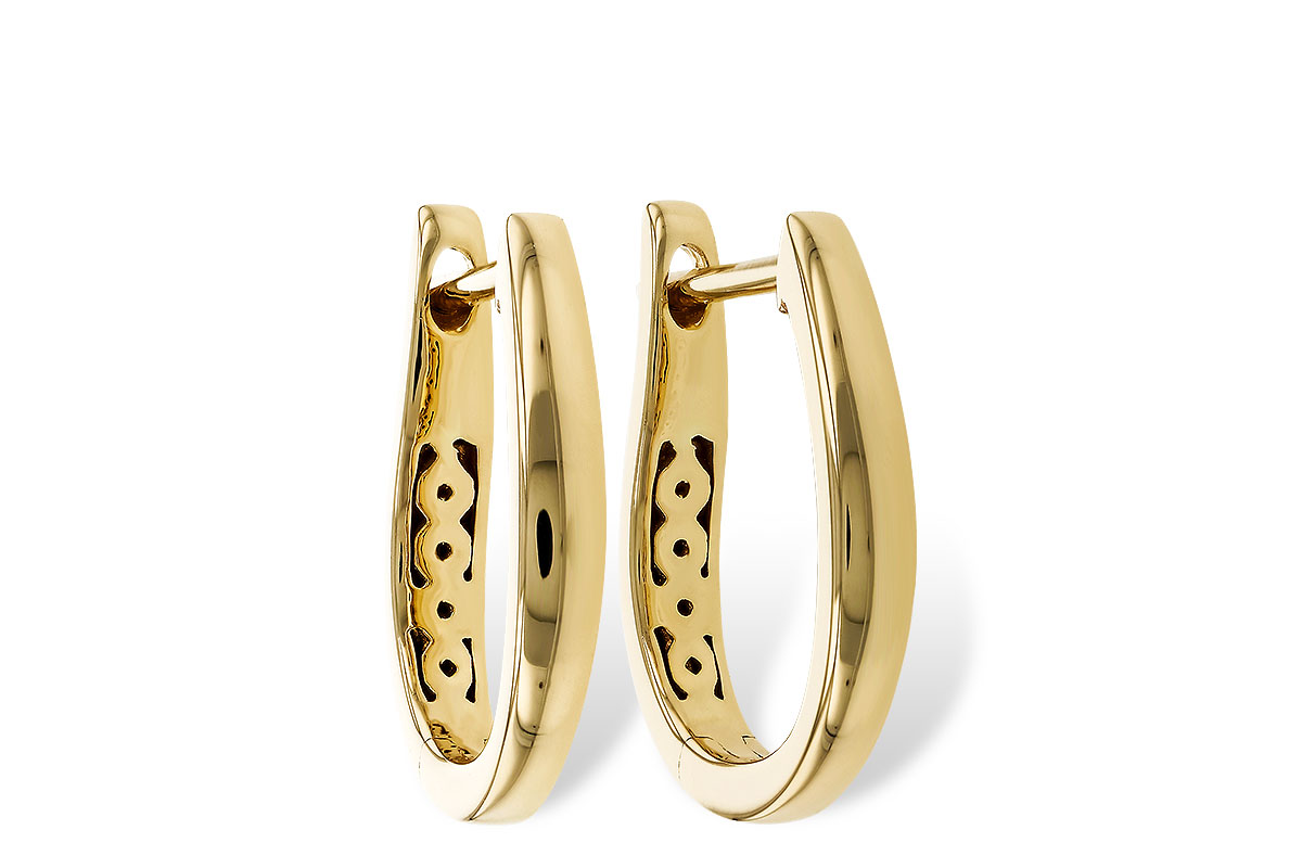B310-96431: GOLD EARRINGS (15MM)
