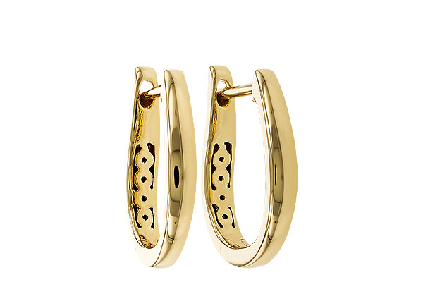 B310-96431: GOLD EARRINGS (15MM)