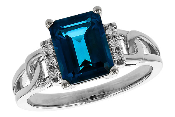 B310-97295: LDS RG 2.42 LONDON BLUE TOPAZ 2.50 TGW (9x7MM LBT)
