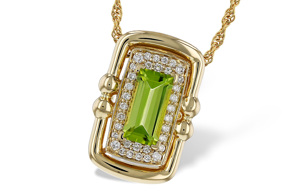 B310-99122: NECKLACE .72 PERIDOT .84 TGW (8x4MM PER)