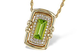 B310-99122: NECKLACE .72 PERIDOT .84 TGW (8x4MM PER)
