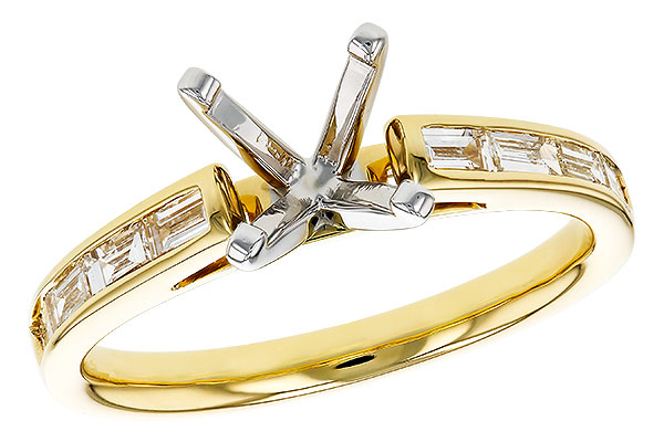 B311-81831: LDS SEMI DIA RG .38 TW BAGUETTES