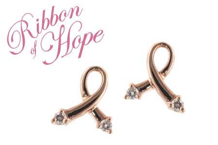 C036-44595: PINK GOLD EARRINGS .07 TW