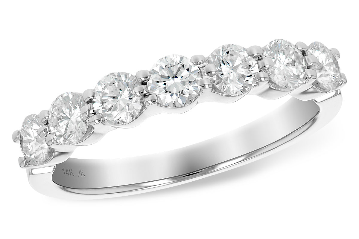 C129-14622: LDS DIA WED RG 1.00 TW (7 STONES)