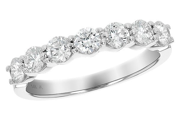 C129-14622: LDS DIA WED RG 1.00 TW (7 STONES)