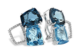 C224-57358: EARR 10.80 BLUE TOPAZ 11.00 TGW