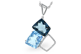 C224-60940: NECK 10.60 BLUE TOPAZ 10.73 TGW