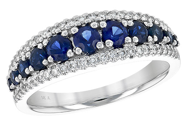 C225-53677: LDS WED RG .93 TW SAPP 1.16 TGW