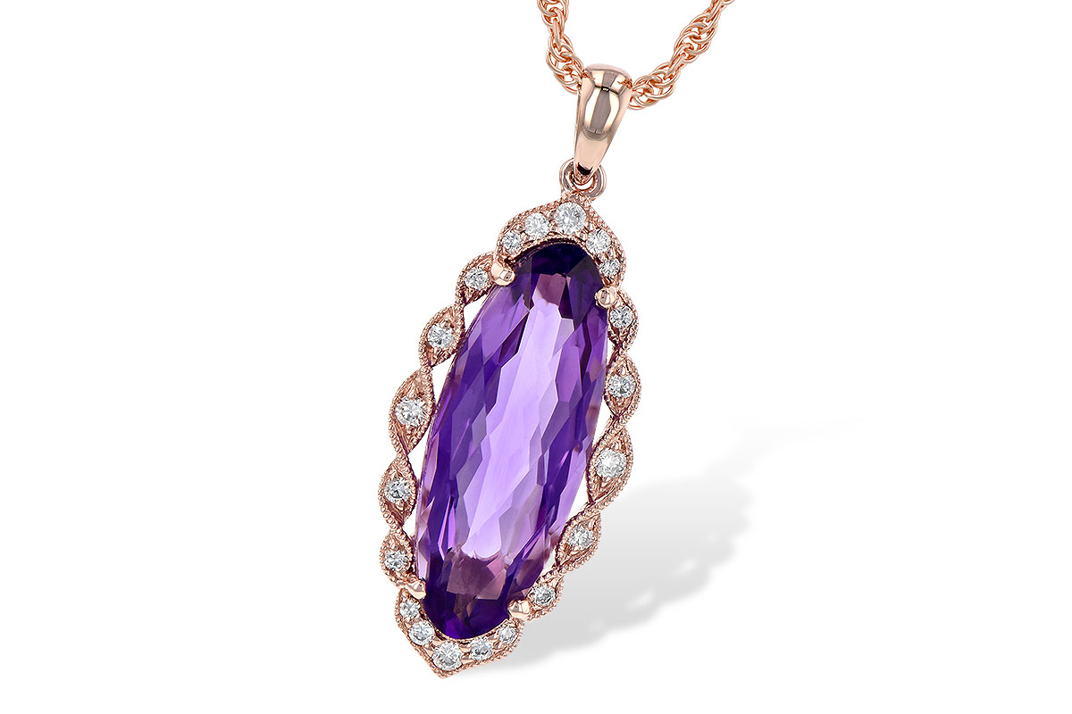 C226-43649: NECK 3.60 AMETHYST 3.74 TGW
