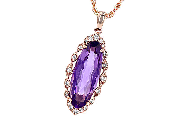 C226-43649: NECK 3.60 AMETHYST 3.74 TGW