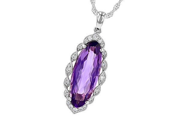 C226-43649: NECK 3.60 AMETHYST 3.74 TGW