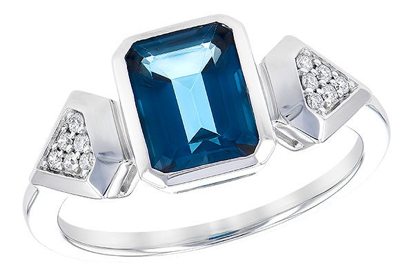 C309-17304: LDS RG 2.03 LONDON BLUE TOPAZ 2.10 TGW