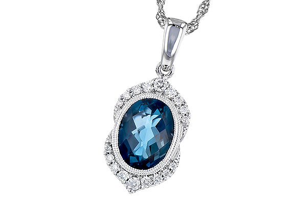 C309-17340: NECK 1.96 LONDON BLUE TOPAZ 2.10 TGW