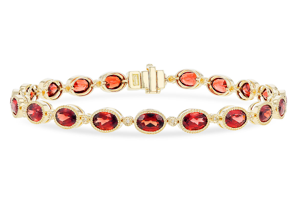 C310-01877: BRACELET 9.22 TW GARNET 9.26 TGW