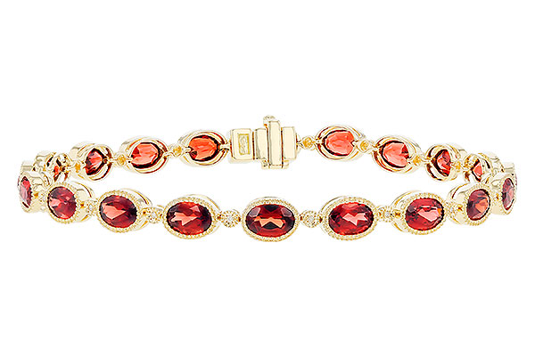 C310-01877: BRACELET 9.22 TW GARNET 9.26 TGW