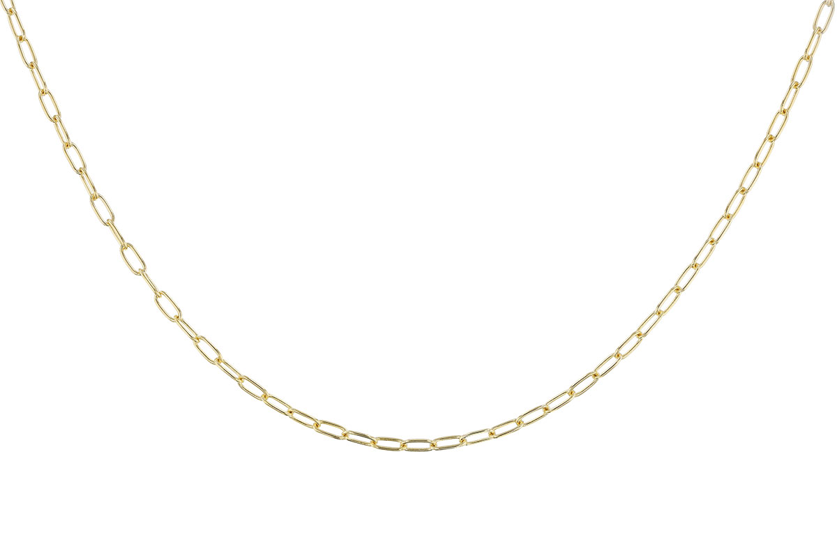 C310-05531: PAPERCLIP SM (22IN, 2.40MM, 14KT, LOBSTER CLASP)