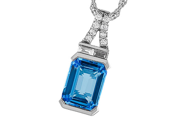 C310-06395: NECK 2.64 LONDON BLUE TOPAZ 2.80 TGW (9x7MM BT)