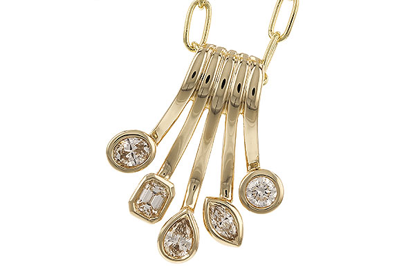 C310-07349: NECKLACE .42 TW FANCY CUT DIAMONDS (18")