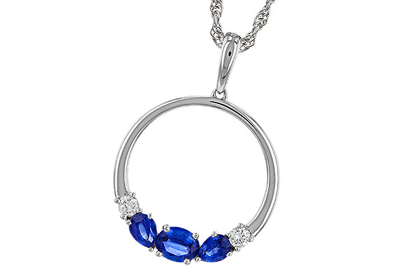 C310-92749: NECKLACE .81 SAPP .91 TGW