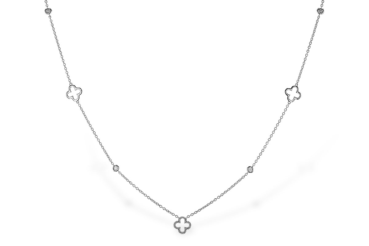 C310-92777: NECKLACE .20 TW (18")