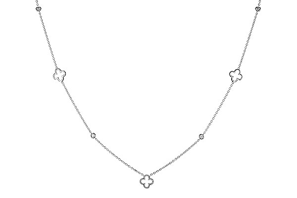 C310-92777: NECKLACE .20 TW (18")
