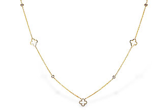 C310-92777: NECKLACE .20 TW (18")