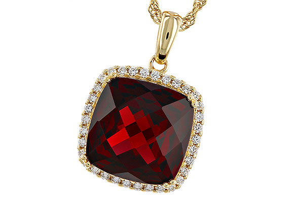 C310-93695: NECKLACE 9.26 GARNET 9.51 TGW (12MM CU)