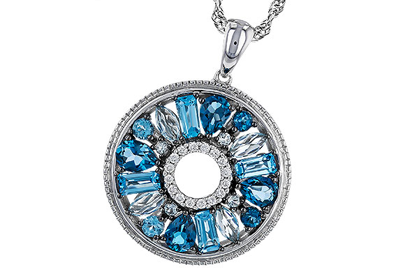 C310-94577: NECKLACE 1.67 BLUE TOPAZ 1.72 TGW