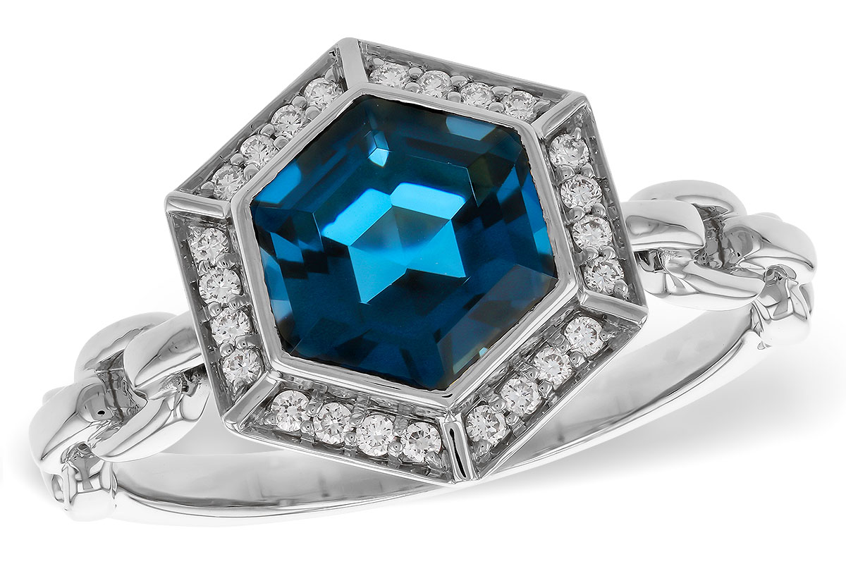 C310-96404: LDS RG 2.03 LONDON BLUE TOPAZ 2.14 TGW (7.5MM LBT)