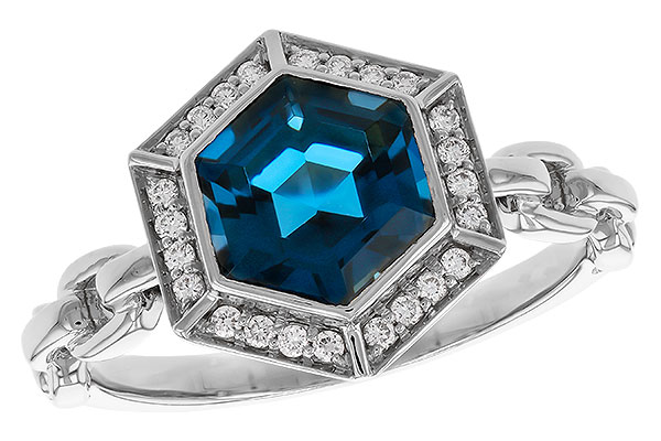 C310-96404: LDS RG 2.03 LONDON BLUE TOPAZ 2.14 TGW (7.5MM LBT)