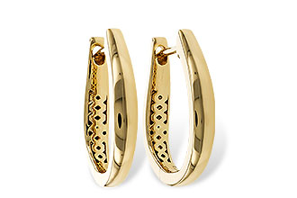 C310-96440: GOLD EARRINGS (17MM)