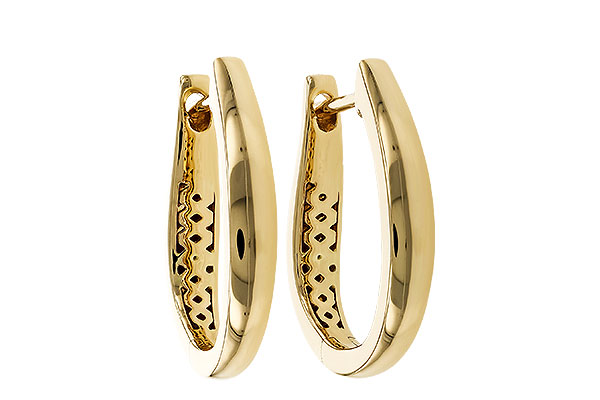 C310-96440: GOLD EARRINGS (17MM)