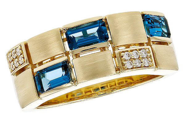 C310-97340: LDS RG .94 LONDON BLUE TOPAZ 1.00 TGW