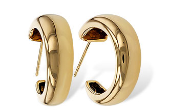 C310-98195: GOLD EARRINGS (20MM)