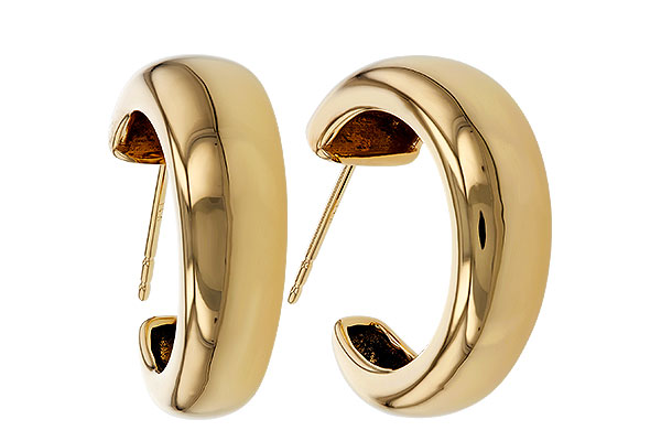 C310-98195: GOLD EARRINGS (20MM)