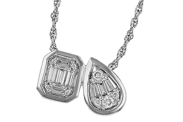 C310-98240: NECKLACE .17 BAG .25 TW