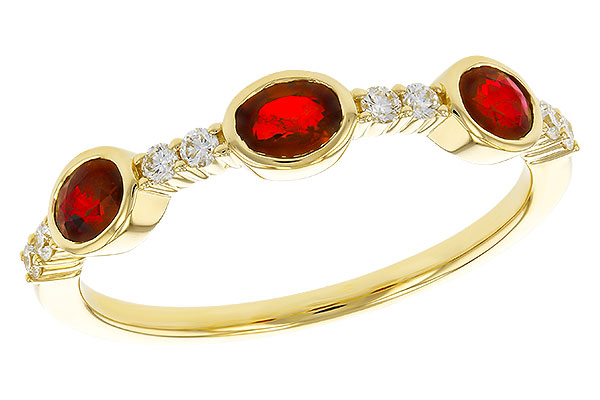 C310-99095: LDS WED RG .66 TW RUBY .78 TGW