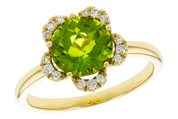 C310-99104: LDS RG 2.16 PERIDOT 2.28 TGW (8MM RD)