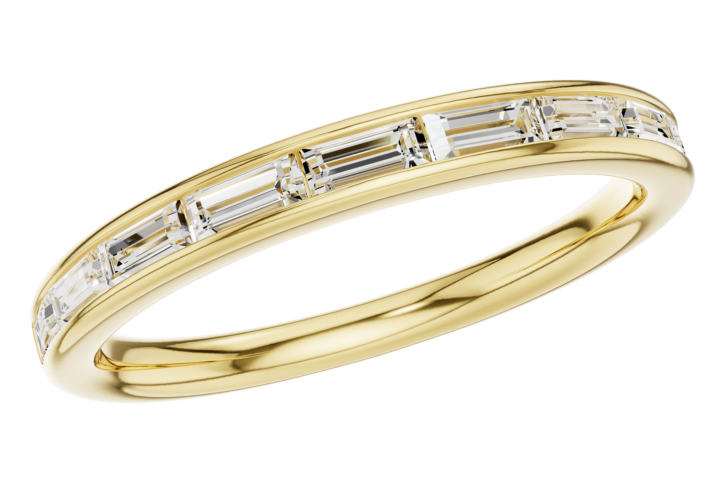 C311-81831: LDS DIA WED RG .44 TW BAGUETTES