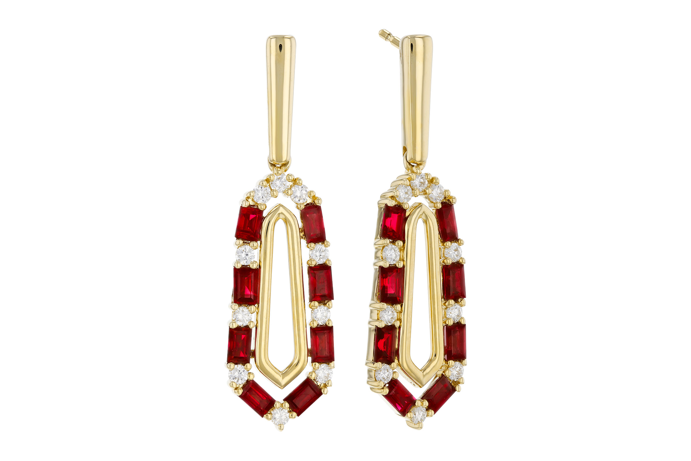 C311-84595: EARR .98 TW RUBY 1.26 TGW