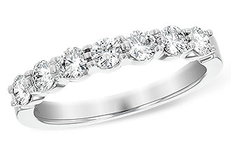 D129-14631: LDS DIA WED RG .75 TW (7 STONES)