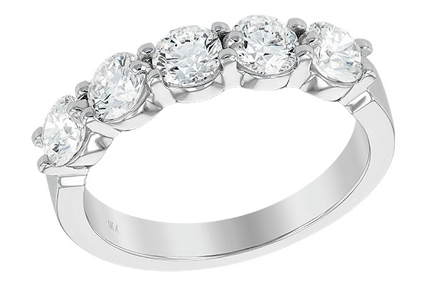 D221-88231: LDS DIA WED RG 1.50 TW (5 STONES)