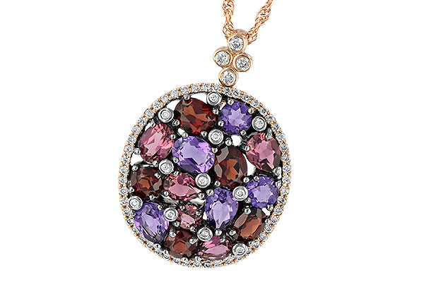 D223-68258: NECK 2.49 SEMI-PRECIOUS 2.78 TGW