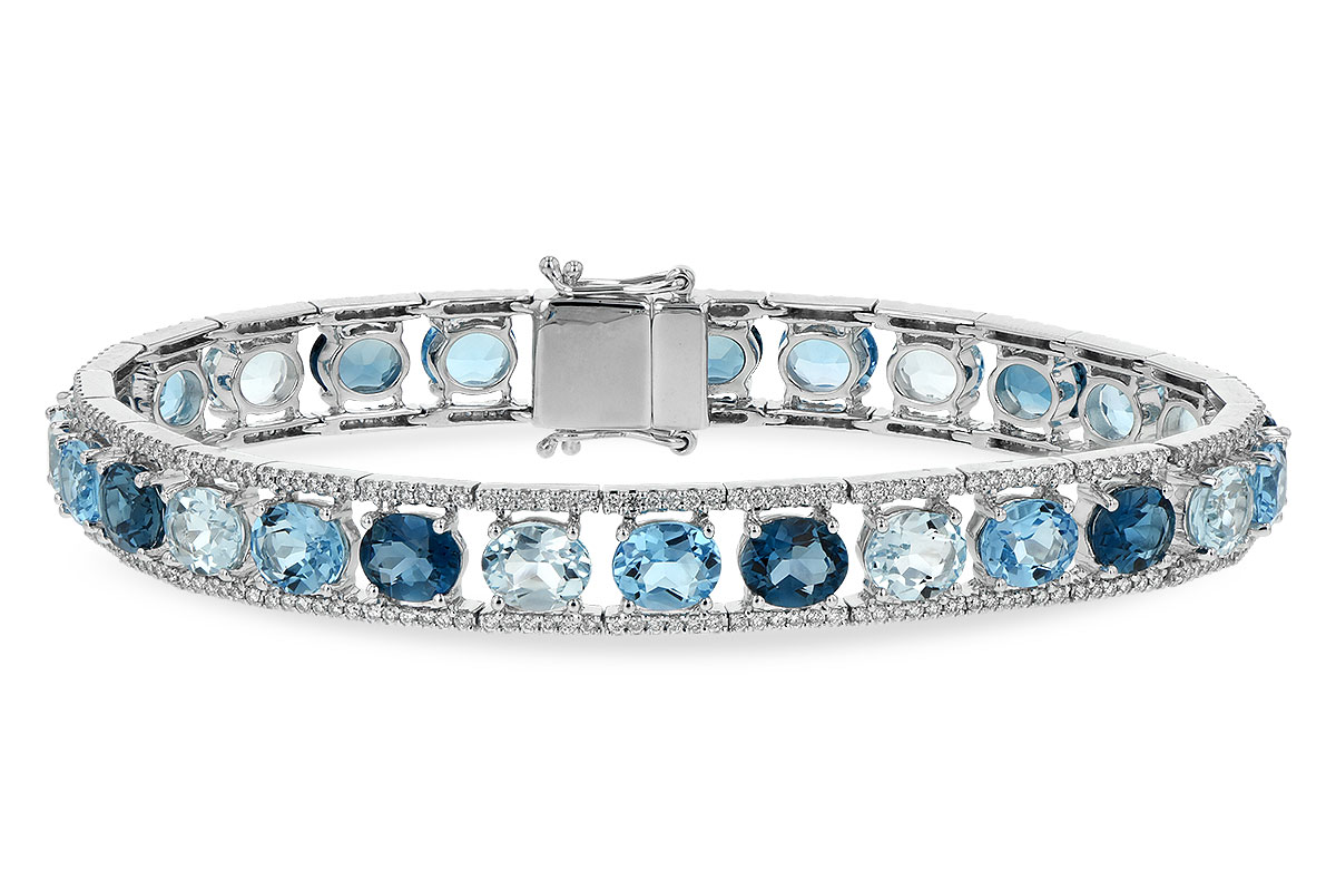 D225-47286: BRACELET 16.54 BLUE TOPAZ 17.78 TGW